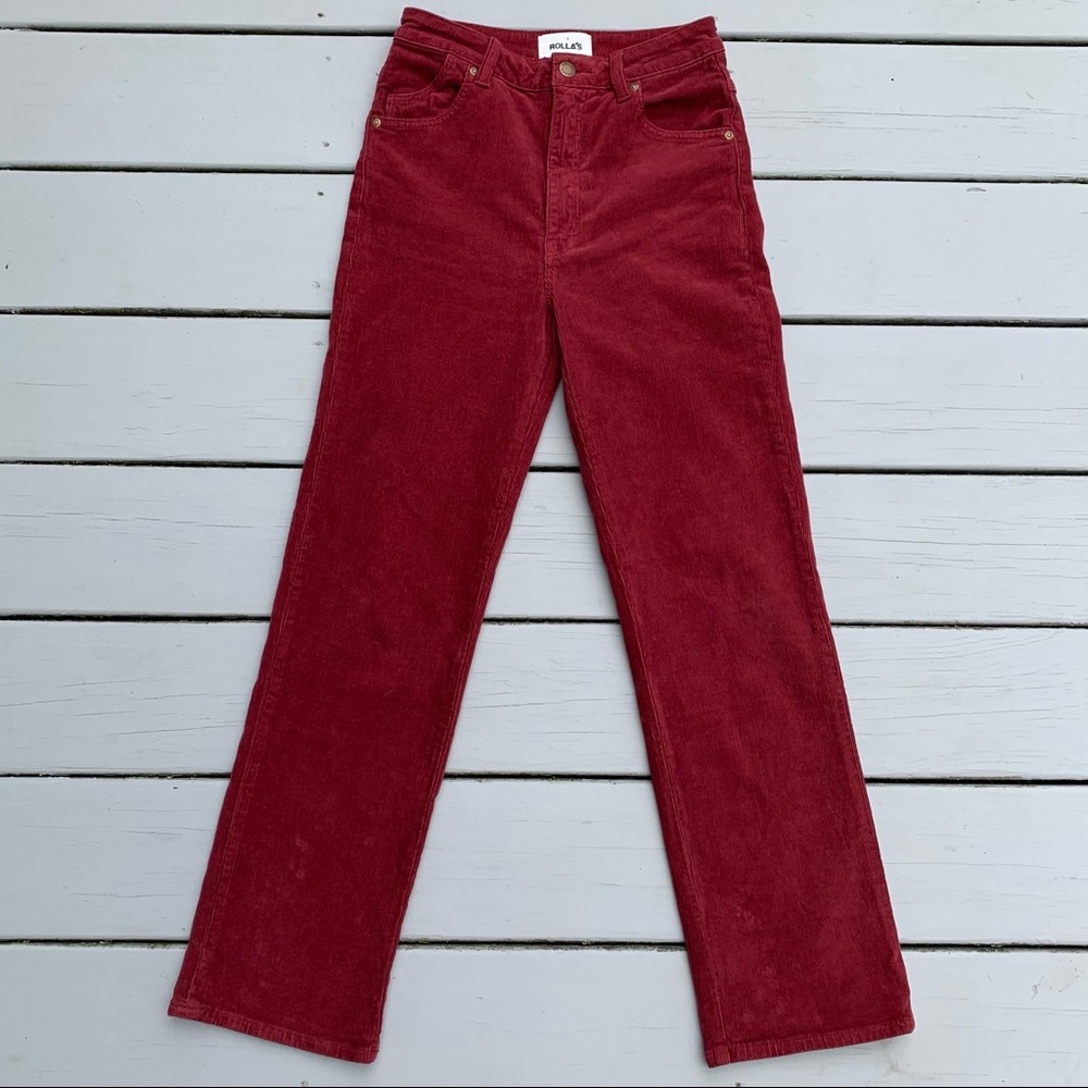 Rolla’s Original High rise straight corduroy jeans